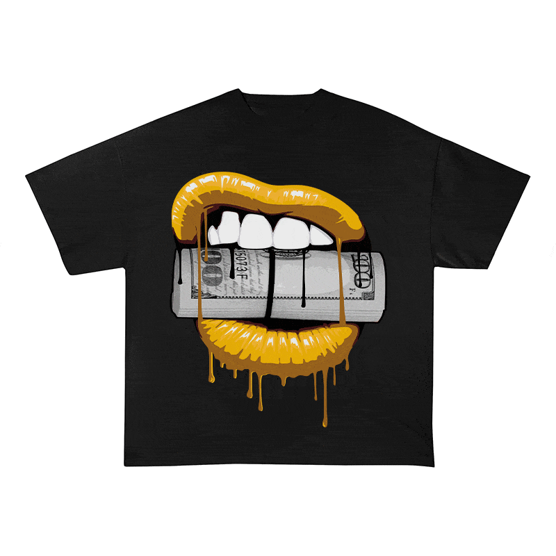 RDMCLOTHINGART tapestry hoodie LIPS HEAVY WEIGHT COTTON TEE-9043