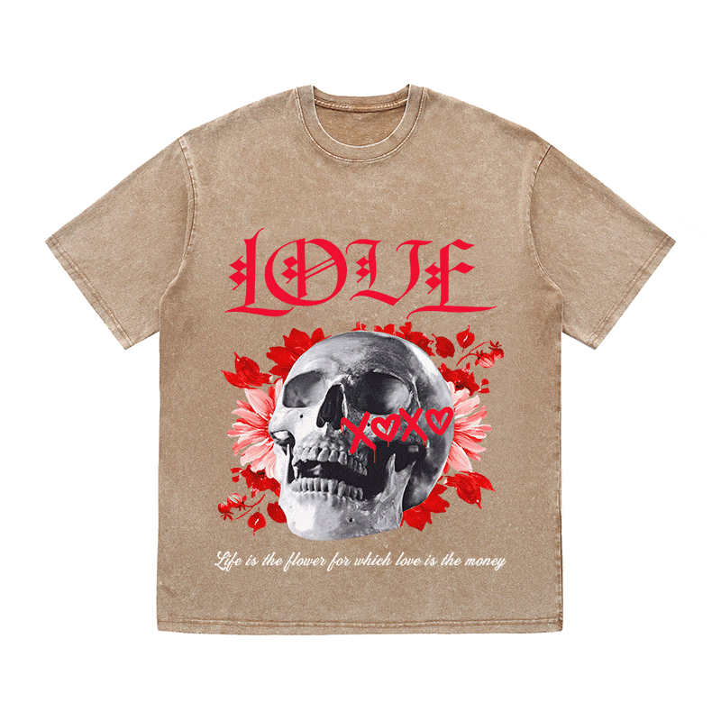 RDMCLOTHINGART tapestry hoodie LOVE HEAVY WEIGHT COTTON TEE-9044