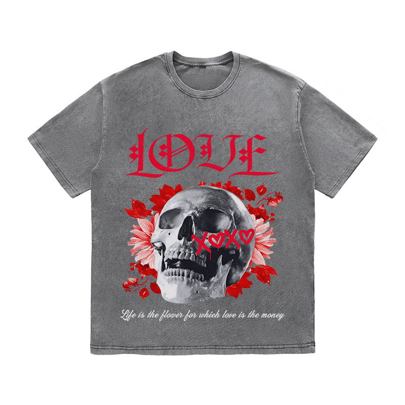RDMCLOTHINGART tapestry hoodie LOVE HEAVY WEIGHT COTTON TEE-9044