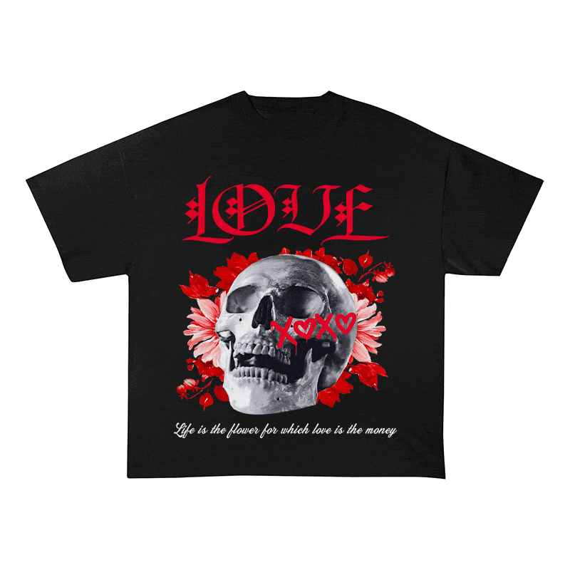 RDMCLOTHINGART tapestry hoodie LOVE HEAVY WEIGHT COTTON TEE-9044