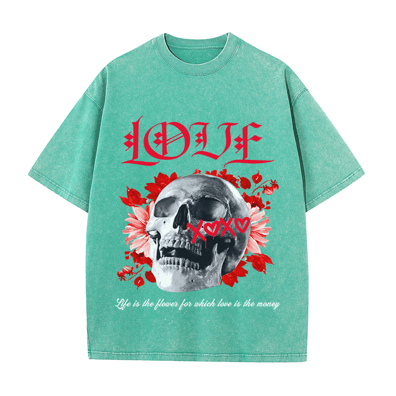 RDMCLOTHINGART tapestry hoodie LOVE HEAVY WEIGHT COTTON TEE-9044