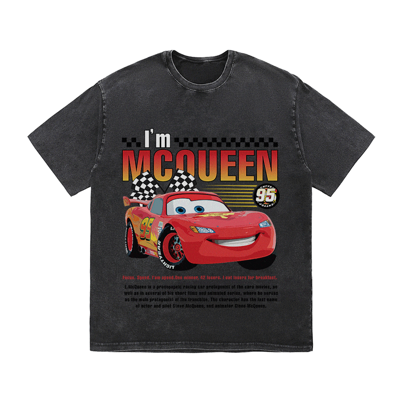RDMCLOTHINGART tapestry hoodie MCQUEEN HEAVY WEIGHT COTTON TEE-9027