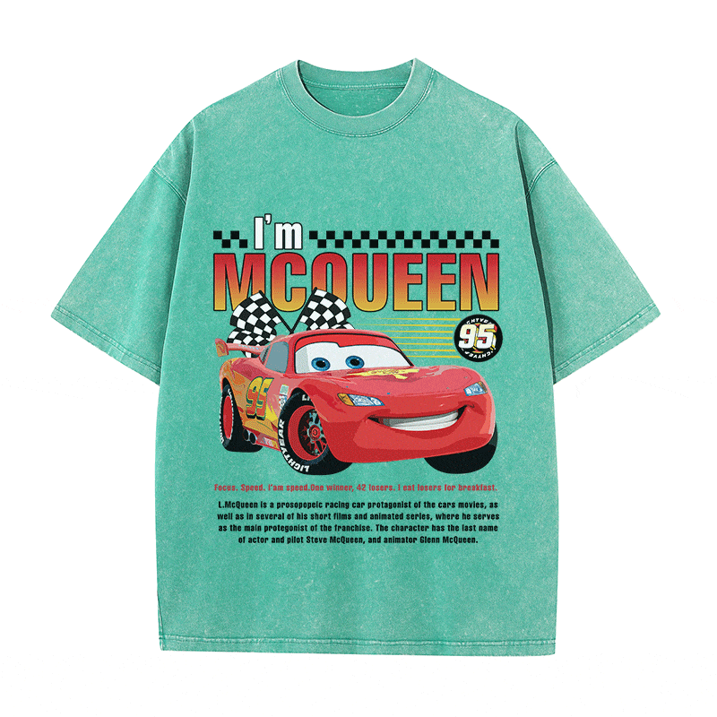 RDMCLOTHINGART tapestry hoodie MCQUEEN HEAVY WEIGHT COTTON TEE-9027