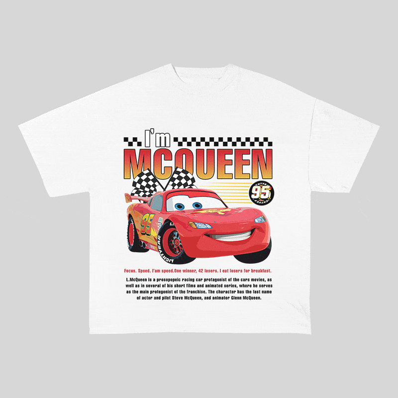 RDMCLOTHINGART tapestry hoodie MCQUEEN HEAVY WEIGHT COTTON TEE-9027