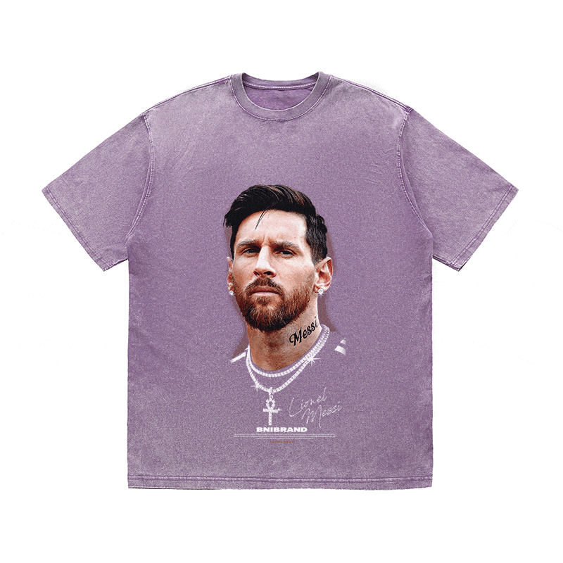 RDMCLOTHINGART tapestry hoodie MESSI HEAVY WEIGHT COTTON TEE-9323