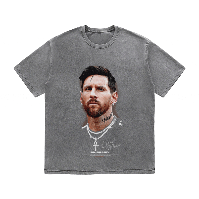 RDMCLOTHINGART tapestry hoodie MESSI HEAVY WEIGHT COTTON TEE-9323
