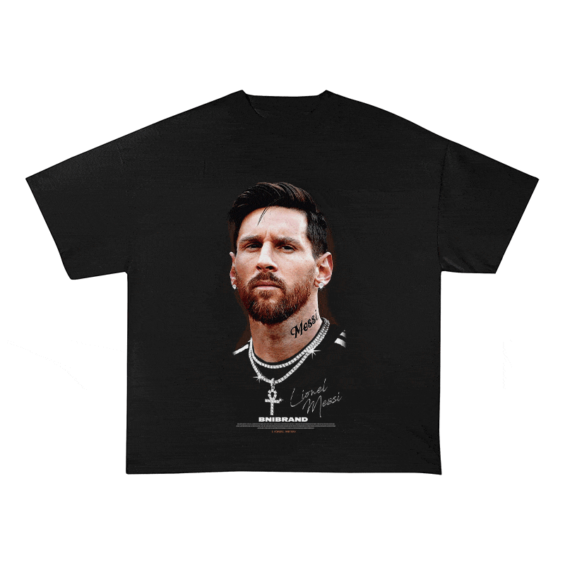 RDMCLOTHINGART tapestry hoodie MESSI HEAVY WEIGHT COTTON TEE-9323