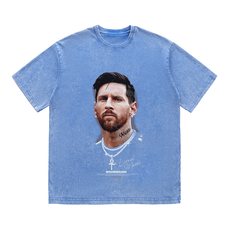 RDMCLOTHINGART tapestry hoodie MESSI HEAVY WEIGHT COTTON TEE-9323