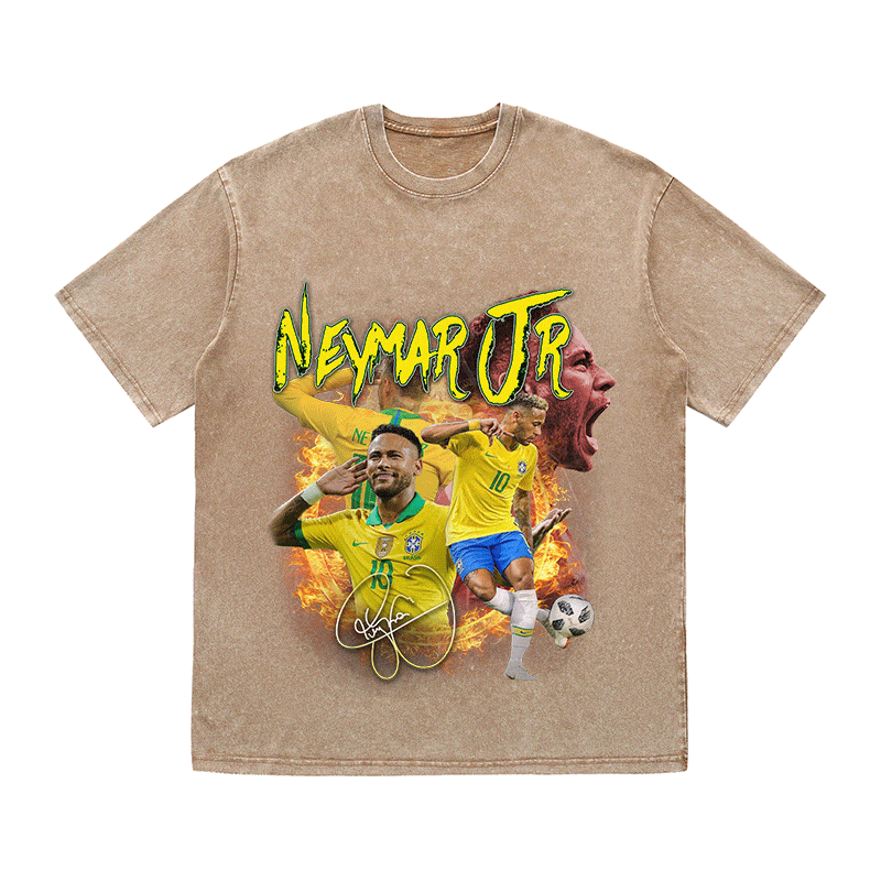 RDMCLOTHINGART tapestry hoodie NEYMAR JR HEAVY WEIGHT COTTON TEE-9168