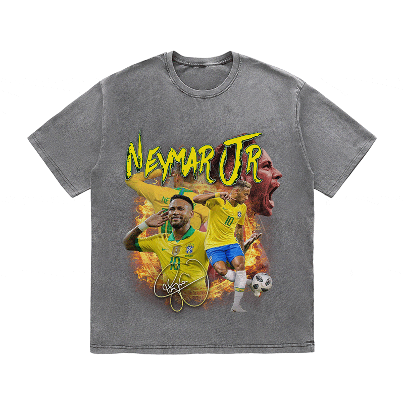 RDMCLOTHINGART tapestry hoodie NEYMAR JR HEAVY WEIGHT COTTON TEE-9168