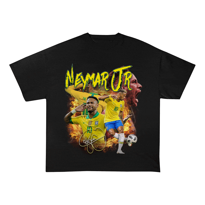 RDMCLOTHINGART tapestry hoodie NEYMAR JR HEAVY WEIGHT COTTON TEE-9168