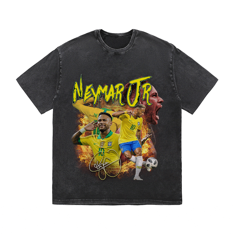 RDMCLOTHINGART tapestry hoodie NEYMAR JR HEAVY WEIGHT COTTON TEE-9168