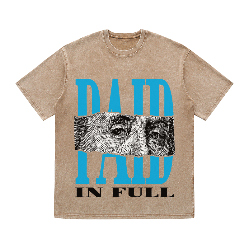 RDMCLOTHINGART tapestry hoodie PAID IN FULL HEAVY WEIGHT COTTON TEE-9053