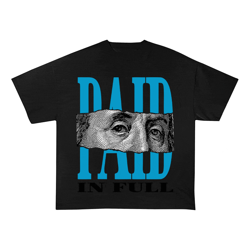 RDMCLOTHINGART tapestry hoodie PAID IN FULL HEAVY WEIGHT COTTON TEE-9053