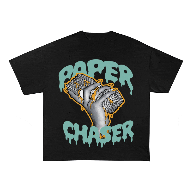 RDMCLOTHINGART tapestry hoodie PAPER CHASER HEAVY WEIGHT COTTON TEE-9054
