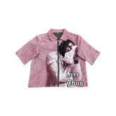 RDMCLOTHINGART tapestry hoodie PINK YSL  TAPESTRY TEE