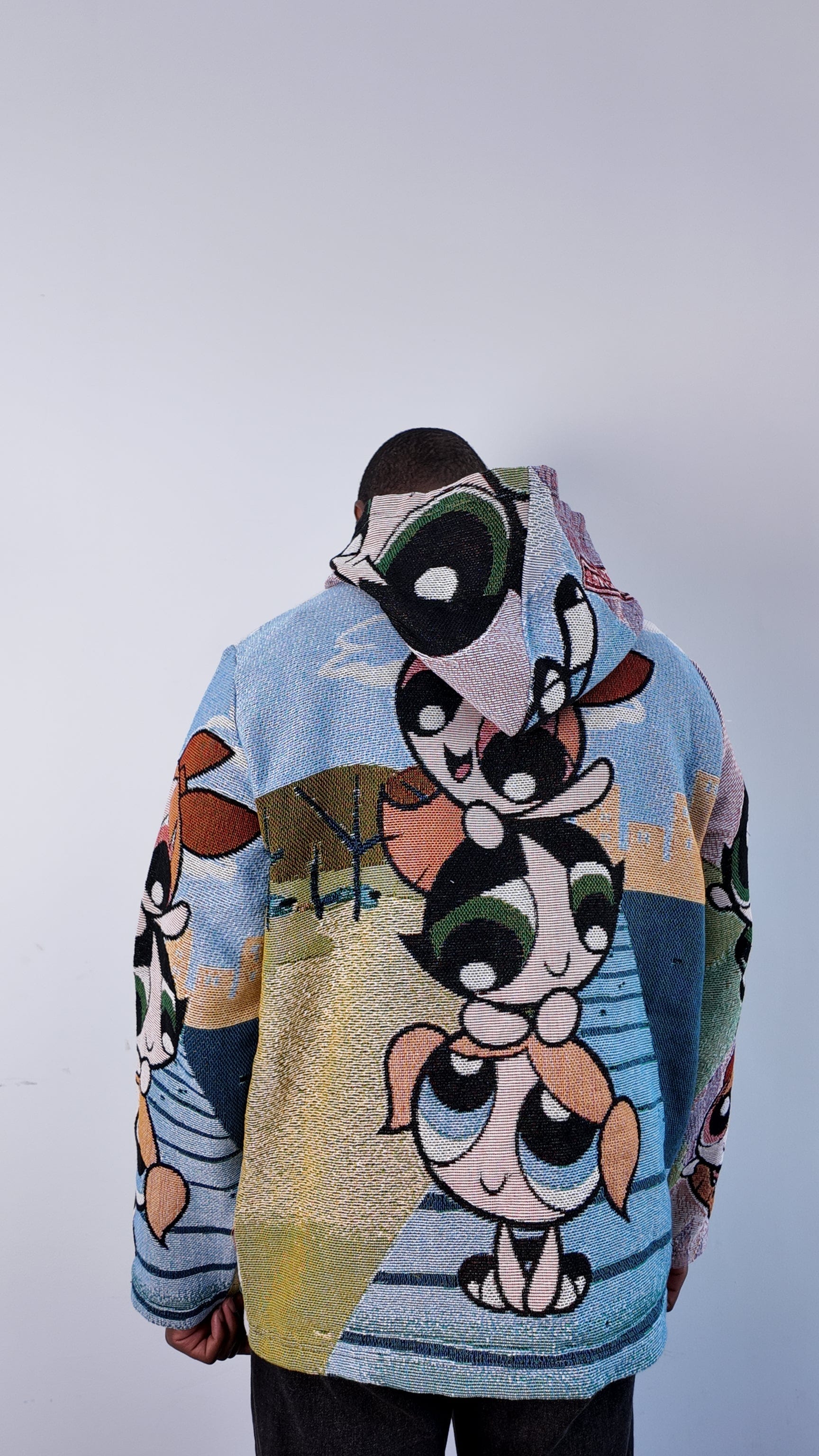 RDMCLOTHINGART tapestry hoodie POWERPUFF GIRLS TAPESTRY HOODIE