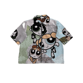 RDMCLOTHINGART tapestry hoodie POWERPUFF GIRLS  TAPESTRY TEE