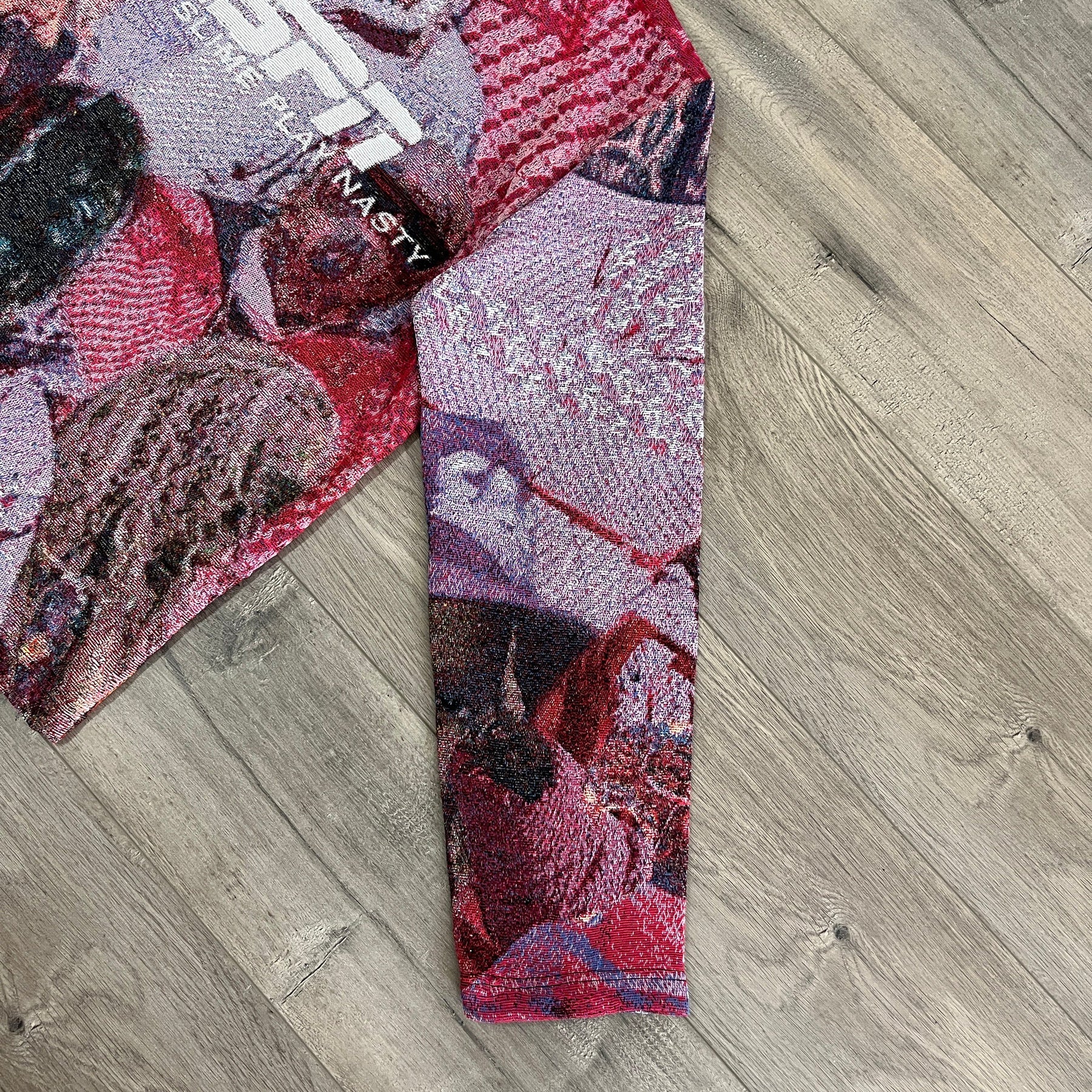 RDMCLOTHINGART tapestry hoodie RED FREE YSL TAPESTRY JACKET