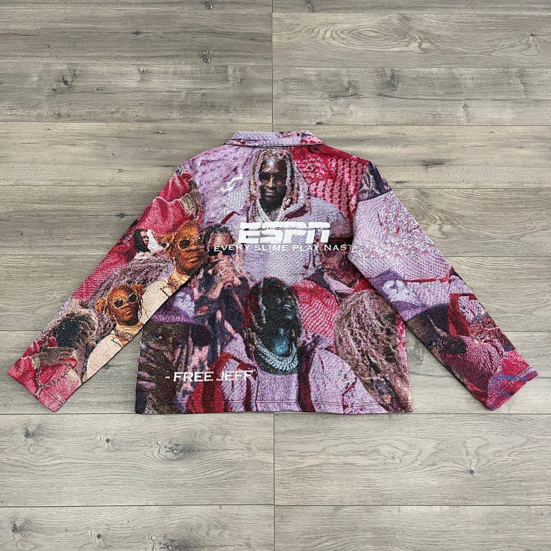 RDMCLOTHINGART tapestry hoodie RED FREE YSL TAPESTRY JACKET