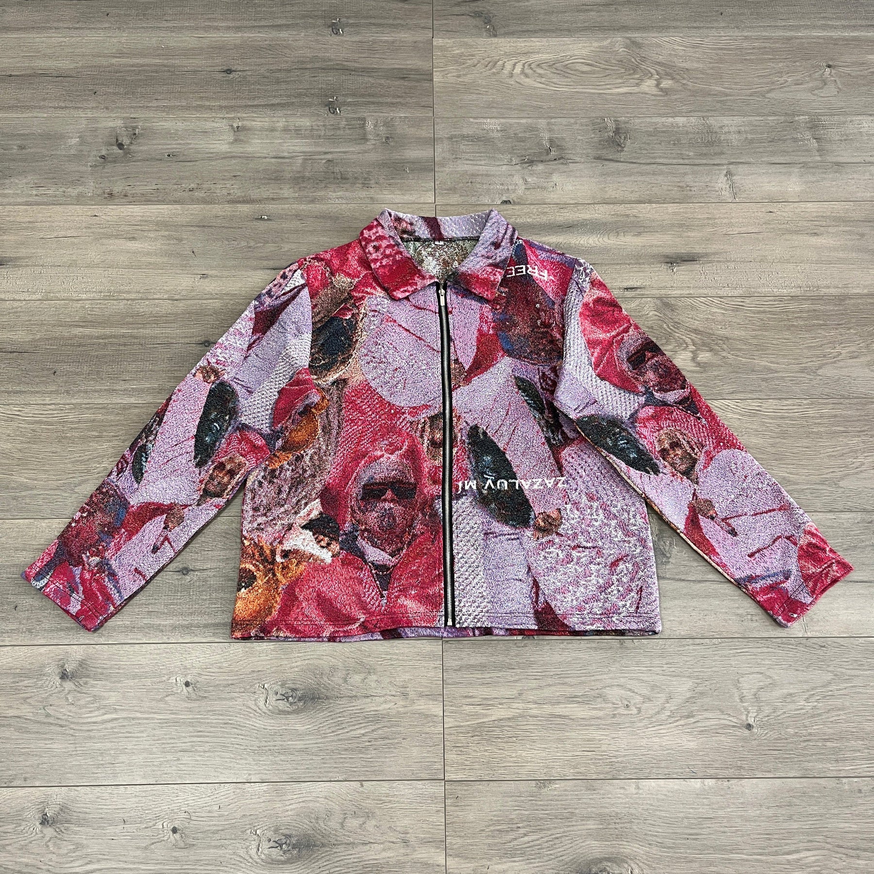 RDMCLOTHINGART tapestry hoodie RED FREE YSL TAPESTRY JACKET