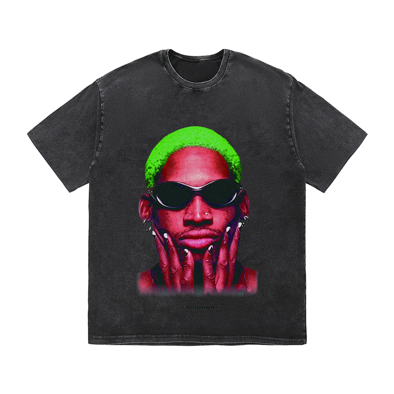 RDMCLOTHINGART tapestry hoodie RODMAN HEAVY WEIGHT COTTON TEE-9314