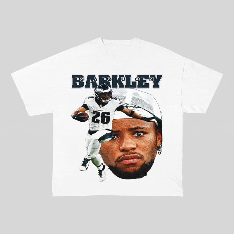 RDMCLOTHINGART tapestry hoodie SAQUON BARKLEY HEAVY WEIGHT COTTON TEE-9080
