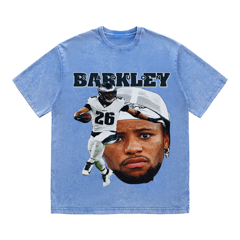 RDMCLOTHINGART tapestry hoodie SAQUON BARKLEY HEAVY WEIGHT COTTON TEE-9080