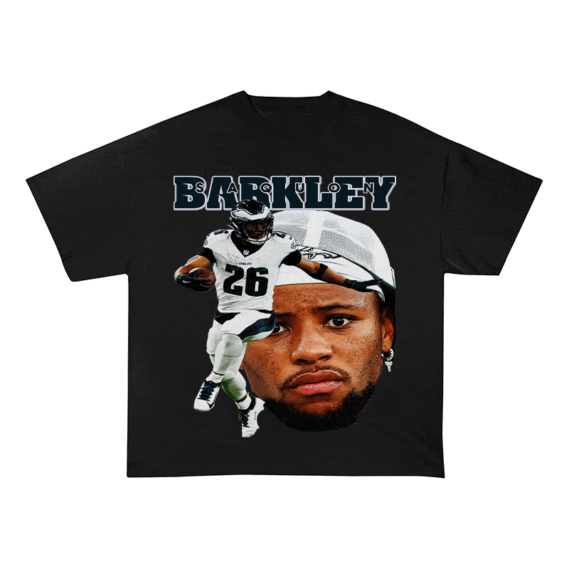 RDMCLOTHINGART tapestry hoodie SAQUON BARKLEY HEAVY WEIGHT COTTON TEE-9080