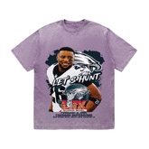 RDMCLOTHINGART tapestry hoodie SAQUON BARKLEY HEAVY WEIGHT COTTON TEE-9082