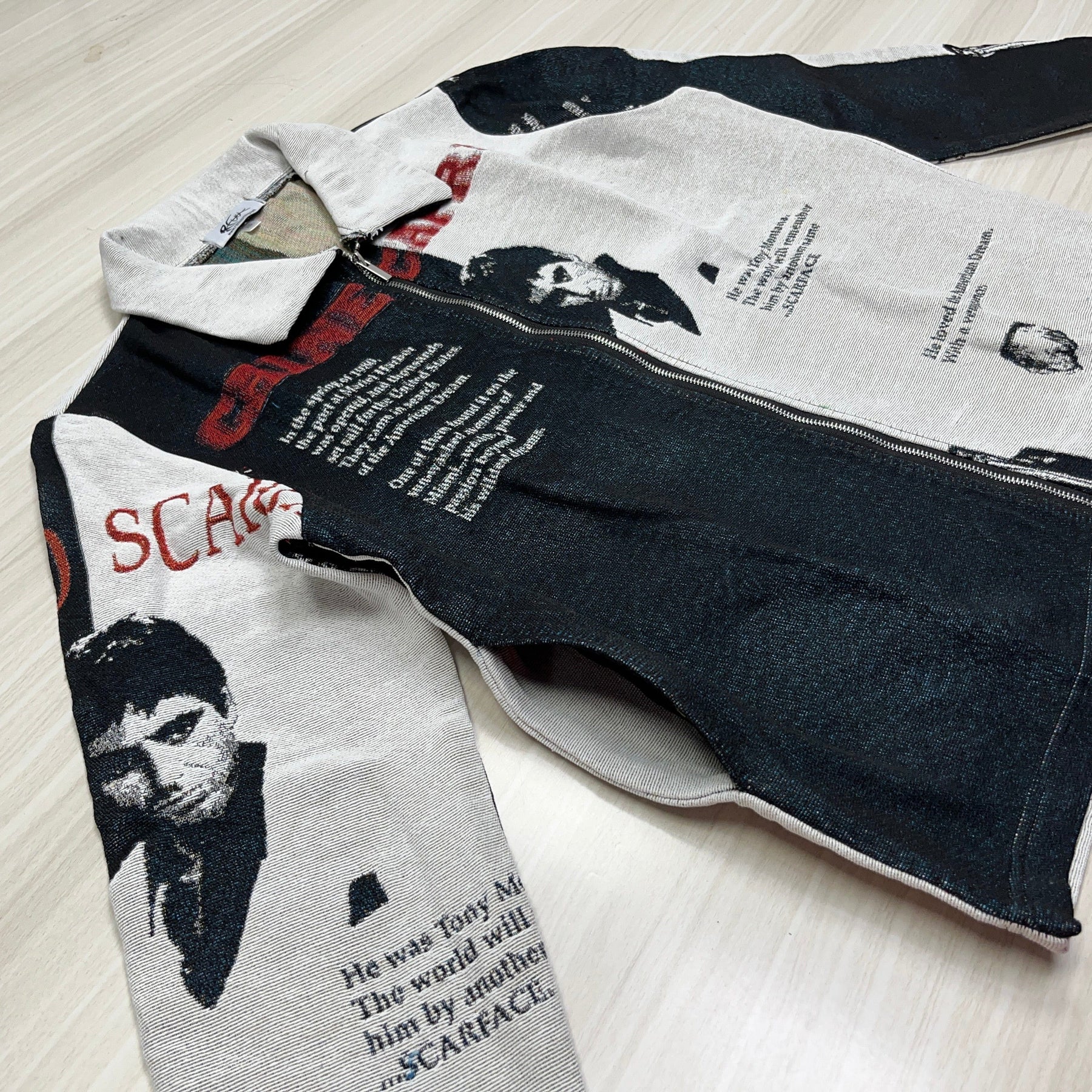 RDMCLOTHINGART tapestry hoodie SCARFACE TAPESTRY JACKET