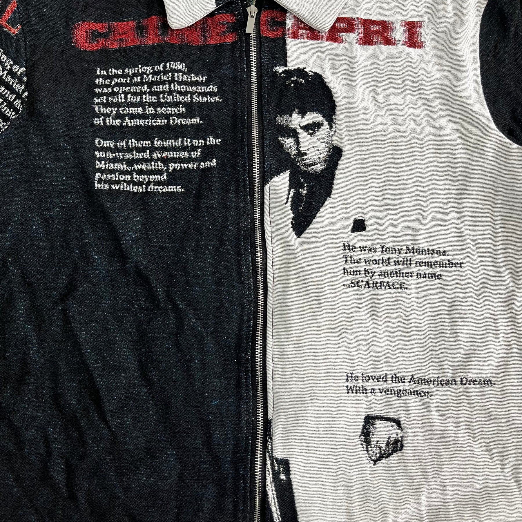 RDMCLOTHINGART tapestry hoodie SCARFACE TAPESTRY JACKET