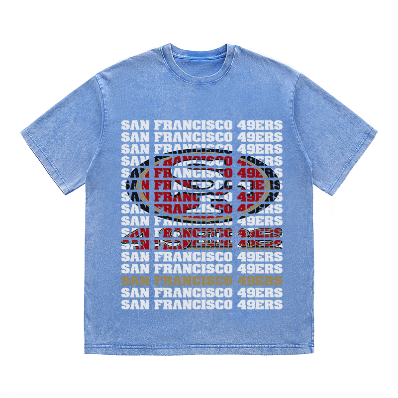 RDMCLOTHINGART tapestry hoodie SF 49ERS HEAVY WEIGHT COTTON TEE-9189