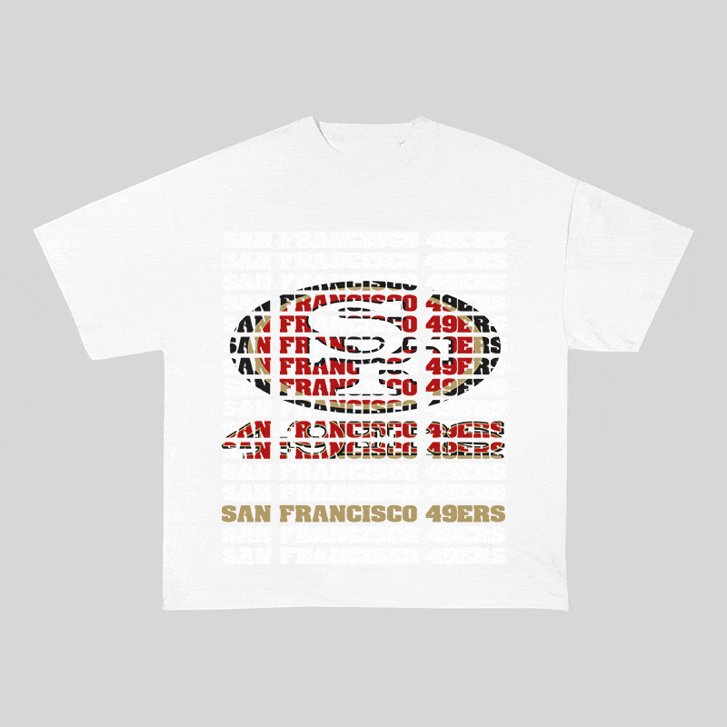 RDMCLOTHINGART tapestry hoodie SF 49ERS HEAVY WEIGHT COTTON TEE-9189