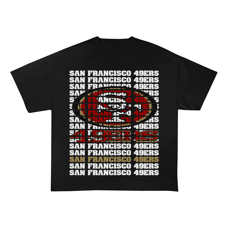 RDMCLOTHINGART tapestry hoodie SF 49ERS HEAVY WEIGHT COTTON TEE-9189