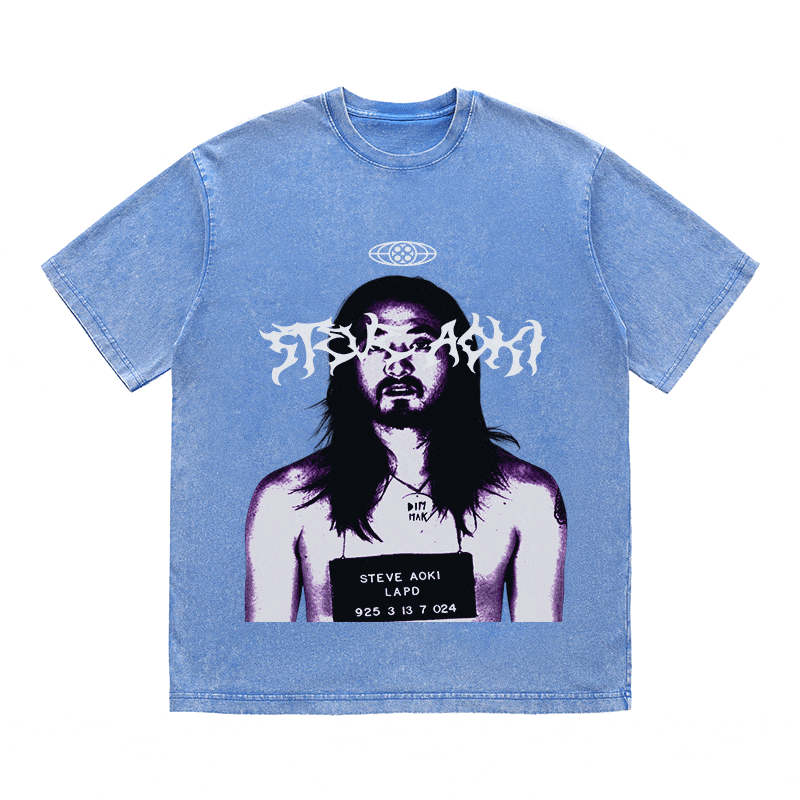 RDMCLOTHINGART tapestry hoodie STEVE AOKI HEAVY WEIGHT COTTON TEE-8919