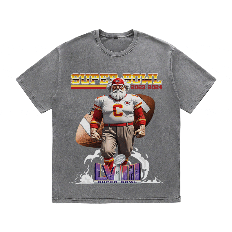 RDMCLOTHINGART tapestry hoodie SUPERBOWL 4 KC HEAVY WEIGHT COTTON TEE-9192