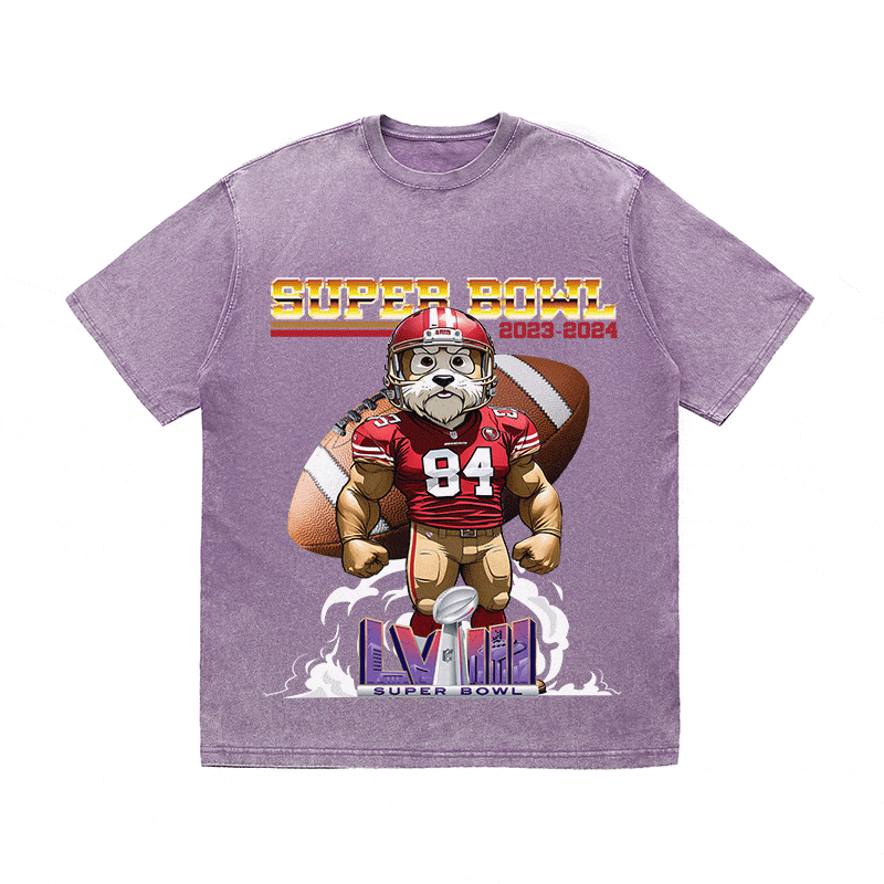 RDMCLOTHINGART tapestry hoodie SUPERBOWL 4 SF HEAVY WEIGHT COTTON TEE-9193
