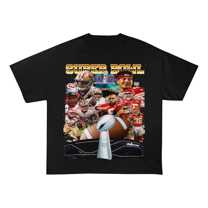 RDMCLOTHINGART tapestry hoodie SUPERBOWL HEAVY WEIGHT COTTON TEE-9199