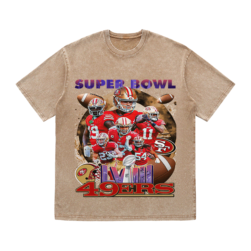 RDMCLOTHINGART tapestry hoodie SUPERBOWL HEAVY WEIGHT COTTON TEE-9205