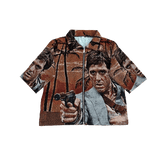 RDMCLOTHINGART tapestry hoodie TONY MONTANA TAPESTRY TEE