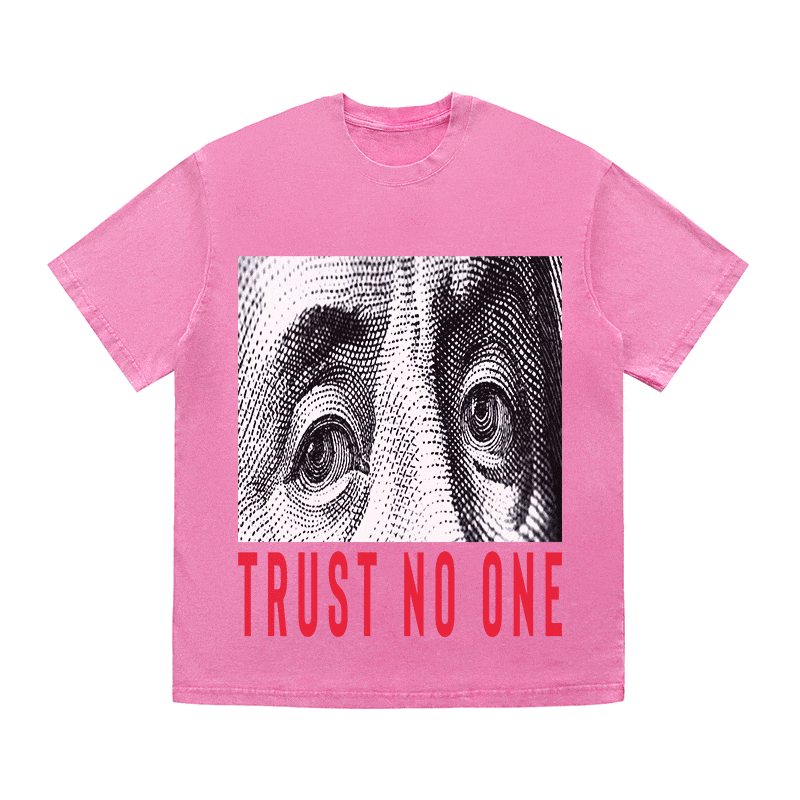 RDMCLOTHINGART tapestry hoodie TRUST NO ONE 2 HEAVY WEIGHT COTTON TEE-9057