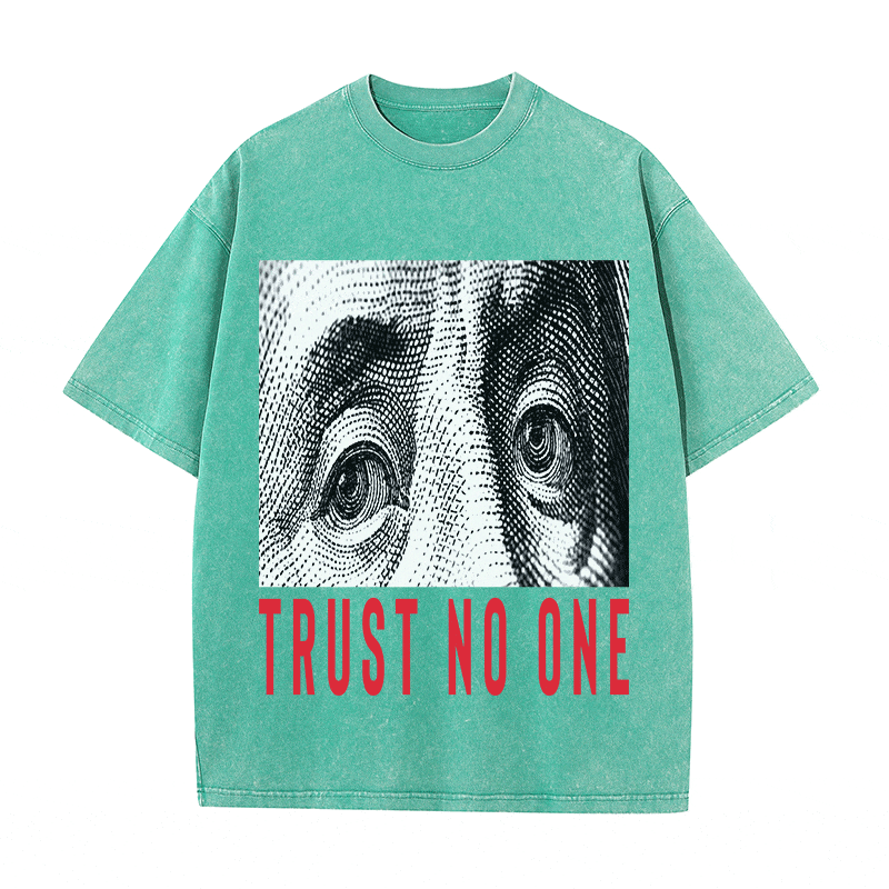 RDMCLOTHINGART tapestry hoodie TRUST NO ONE 2 HEAVY WEIGHT COTTON TEE-9057