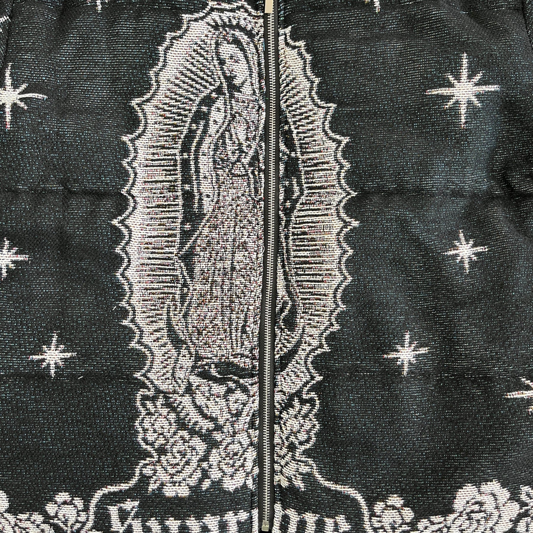 RDMCLOTHINGART tapestry hoodie VIGENCITA BLACK TAPESTRY COAT