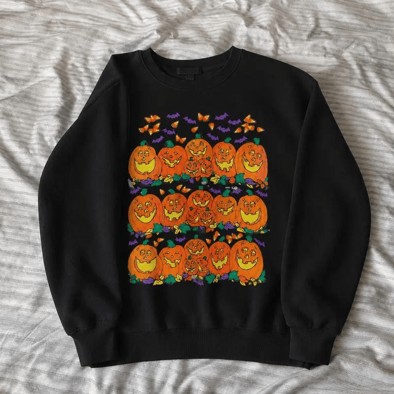 Cute Coquette Halloween Pullover Sweatshirt