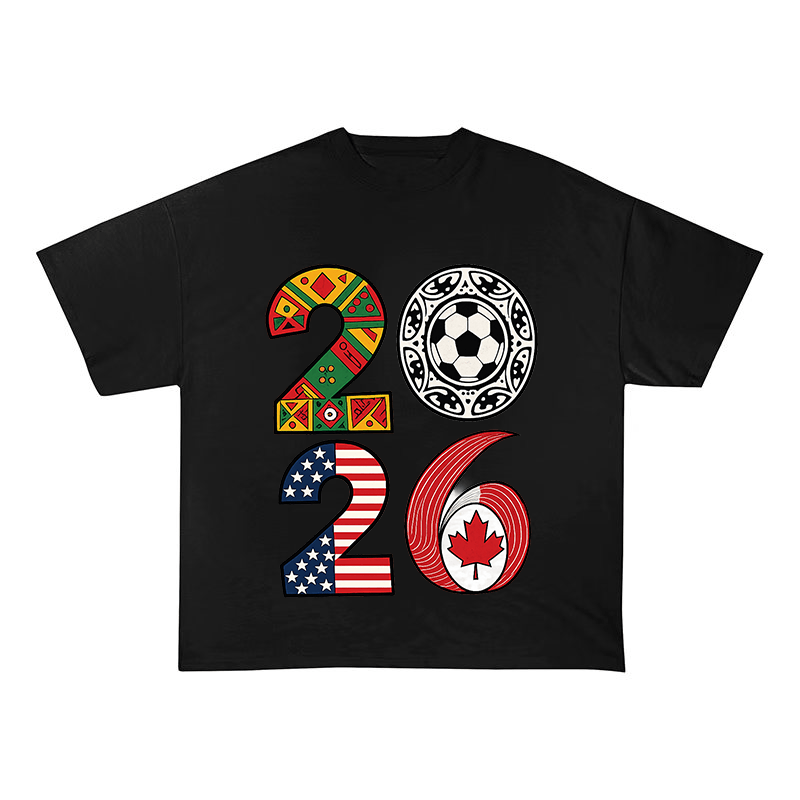 2026 World Soccer Beast Graphic Tee USA Canada Mexico Fan T-Shirt-20011