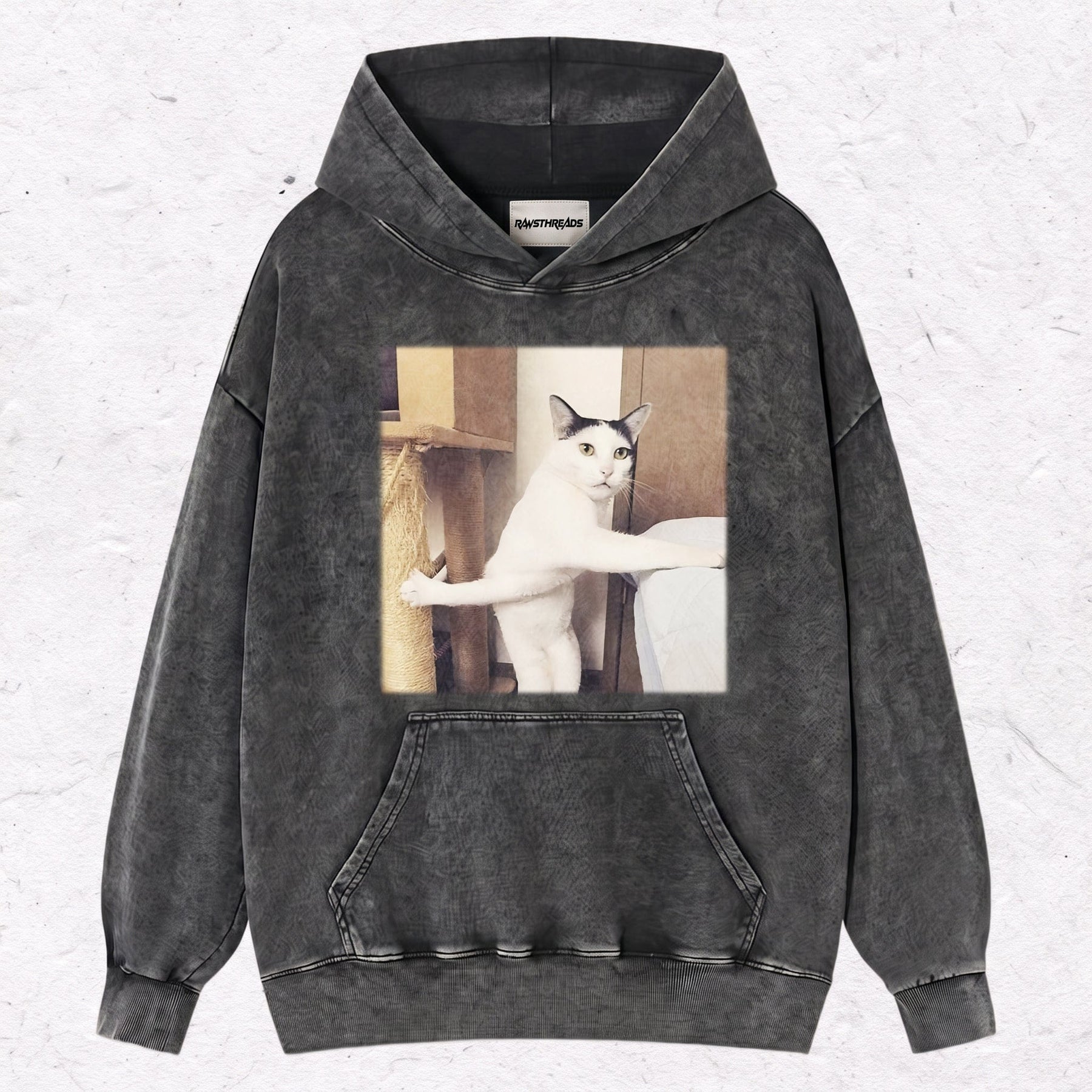 WACKY CAT HEAVY WEIGHT COTTON TEE-001