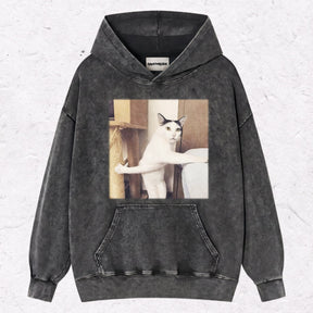 WACKY CAT HEAVY WEIGHT COTTON TEE-001