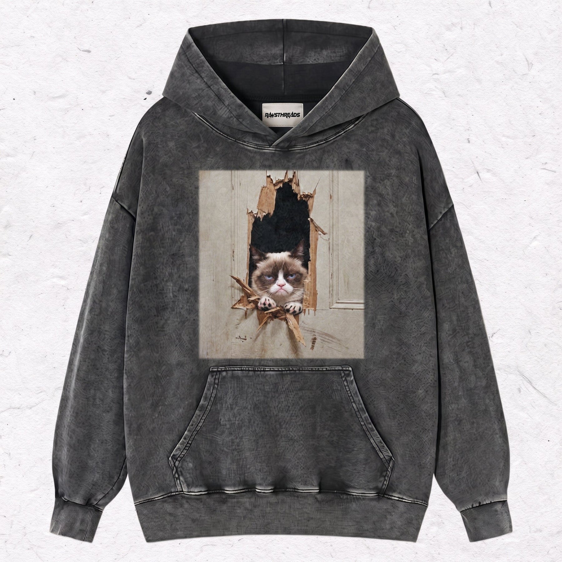 WACKY CAT  HEAVY WEIGHT COTTON TEE-011