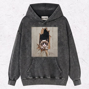 WACKY CAT  HEAVY WEIGHT COTTON TEE-011